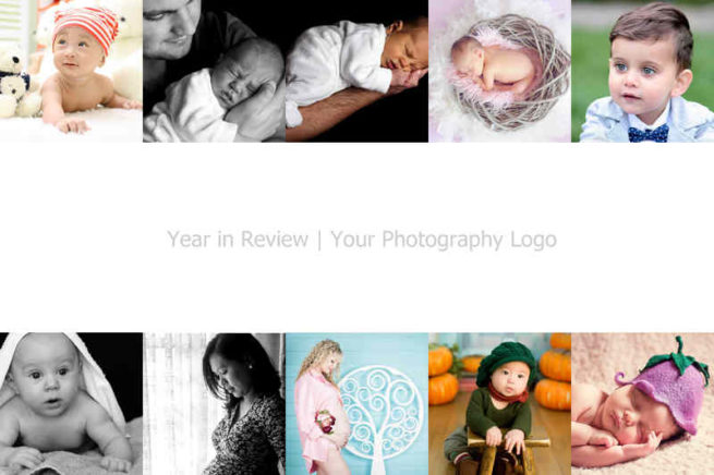 Year in review with logo and 10 photos