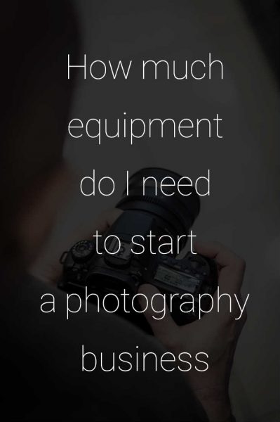 How Much Equipment Do I Need To Start A Photography Business? | EP029