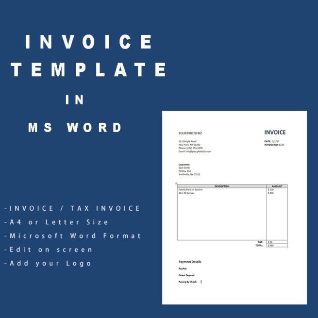 Simple Invoice template